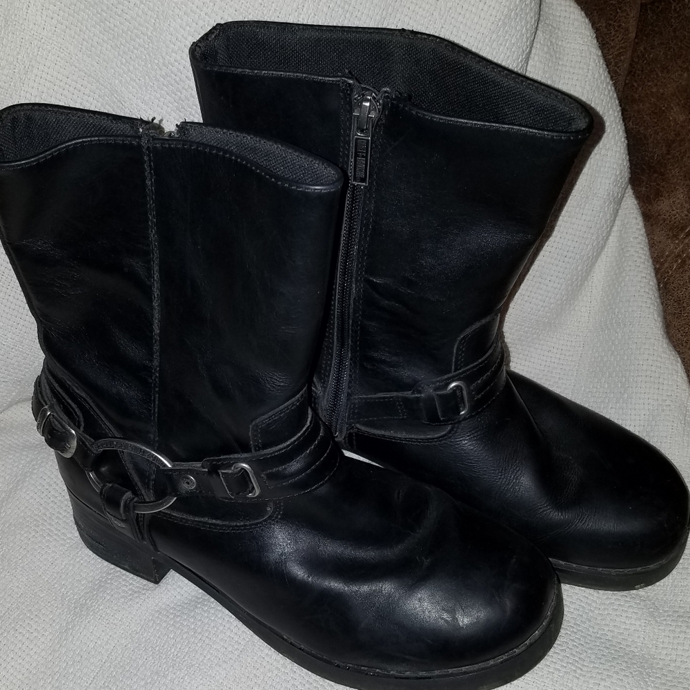 Womens Leather Harley Davidson Boots